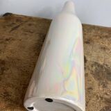 Ceramic vase, iridescent mother-of-pearl color