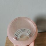 Vintage granite glass bulb vase