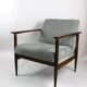 Fauteuil classique en velours côtelé, années 1970