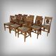 Set of 12 Provençal Chairs in Cherry Wood – Mid 20th Century