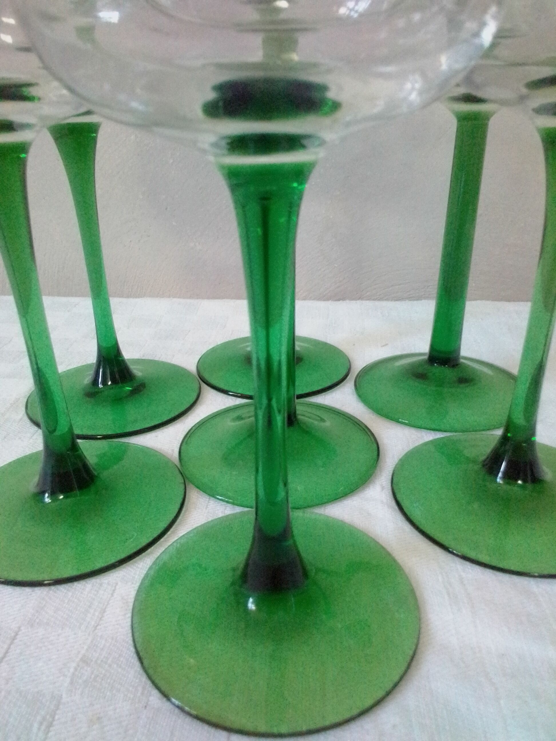 Set of 7 glasses white wine - Alsace