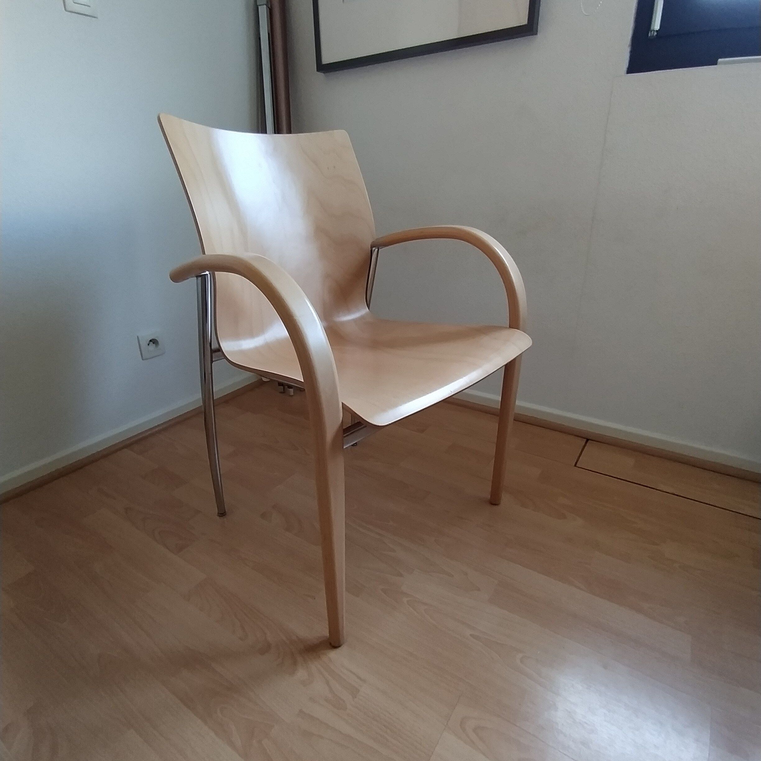 Light wood office chair