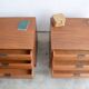 Bedside tables or small Scandinavian chest of drawers 61cm