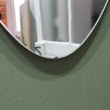 Mirror "rear-view mirror" of the 50s/60s, 74x34 cm
