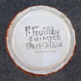 Paul Fouillen Quimper ceramic vase