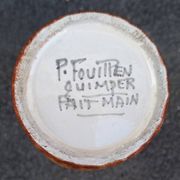 Paul Fouillen Quimper ceramic vase
