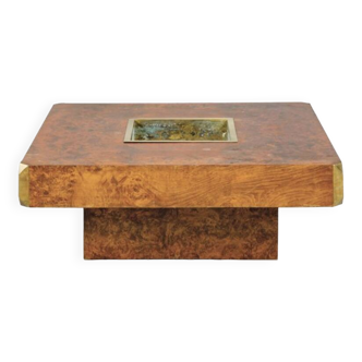 Table basse Willy Rizzo (1928-2013) pour Mario Sabot, 1972 Table basse en bois laqué