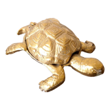 Brass turtle ashtray