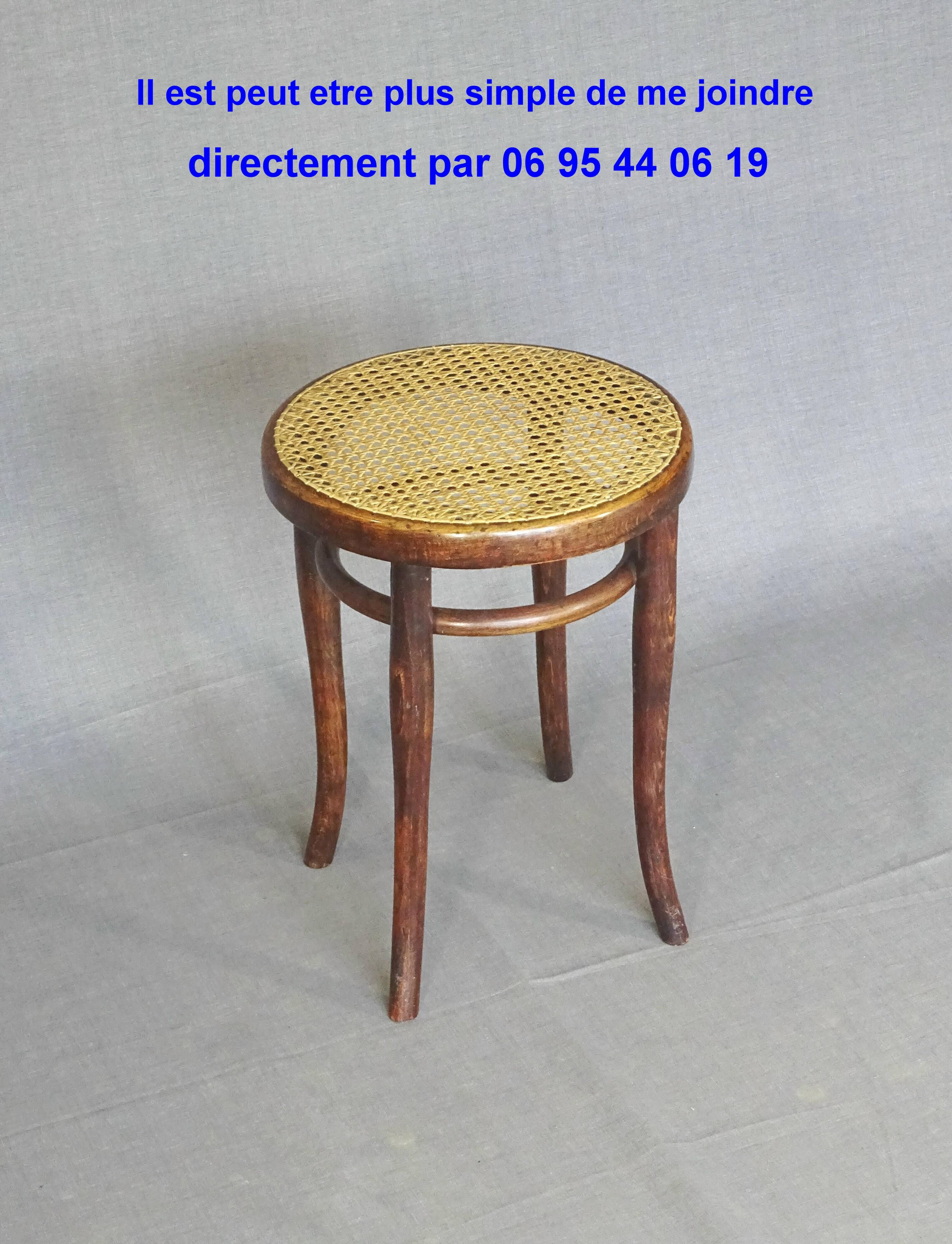 Thonet 1890 stool, new canework