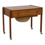 Side Table with Rattan Basket, 1960s