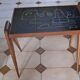 Table en teck et céramique de style scandinave, 1950