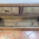 Old oak chest bench