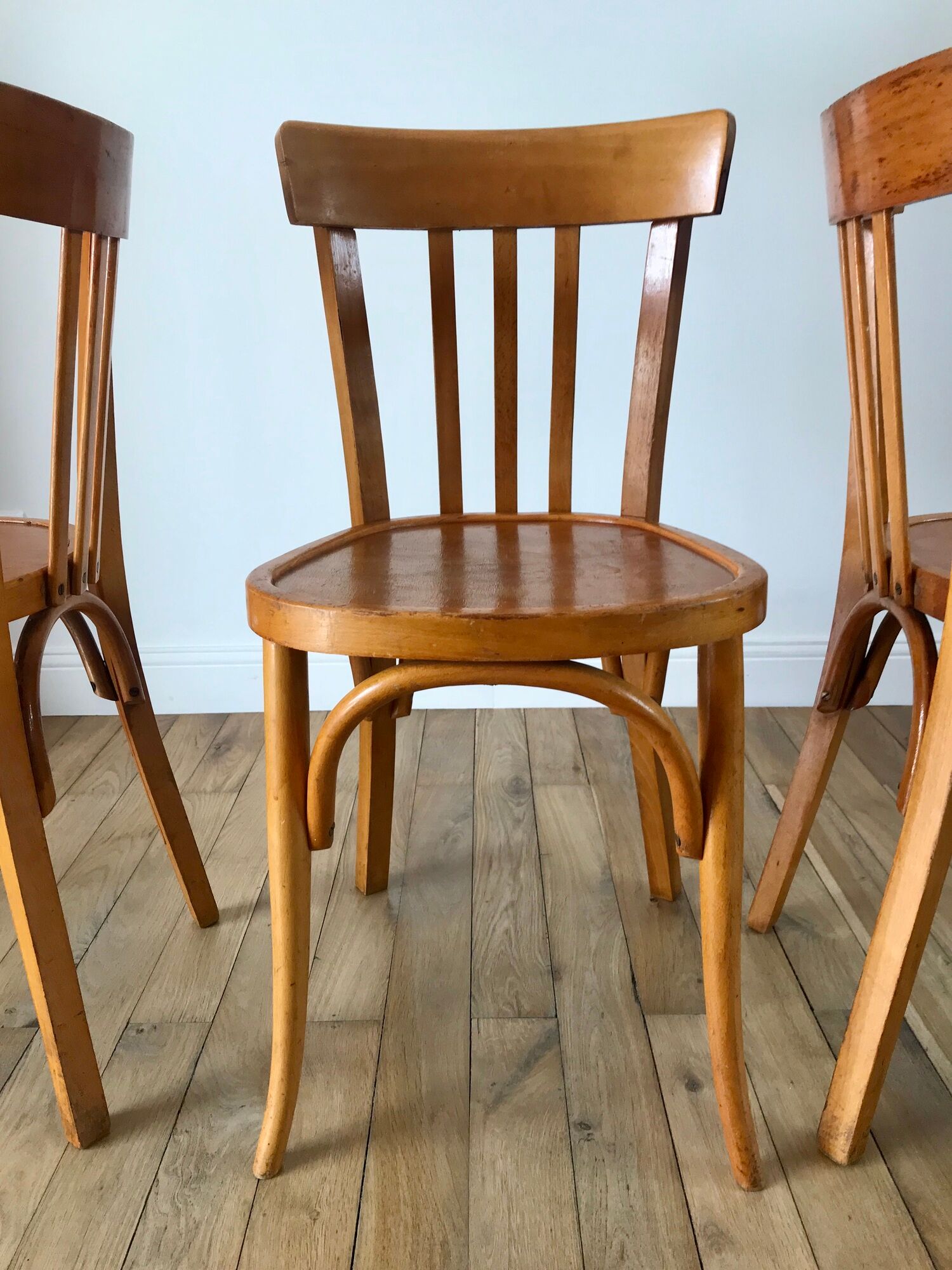 Set of 3 Luterma bistro chairs 50s