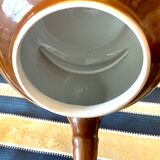Pillivuyt brown bistro teapot with offset spout