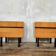 Pair of minimalist vintage bedside tables – 60s look