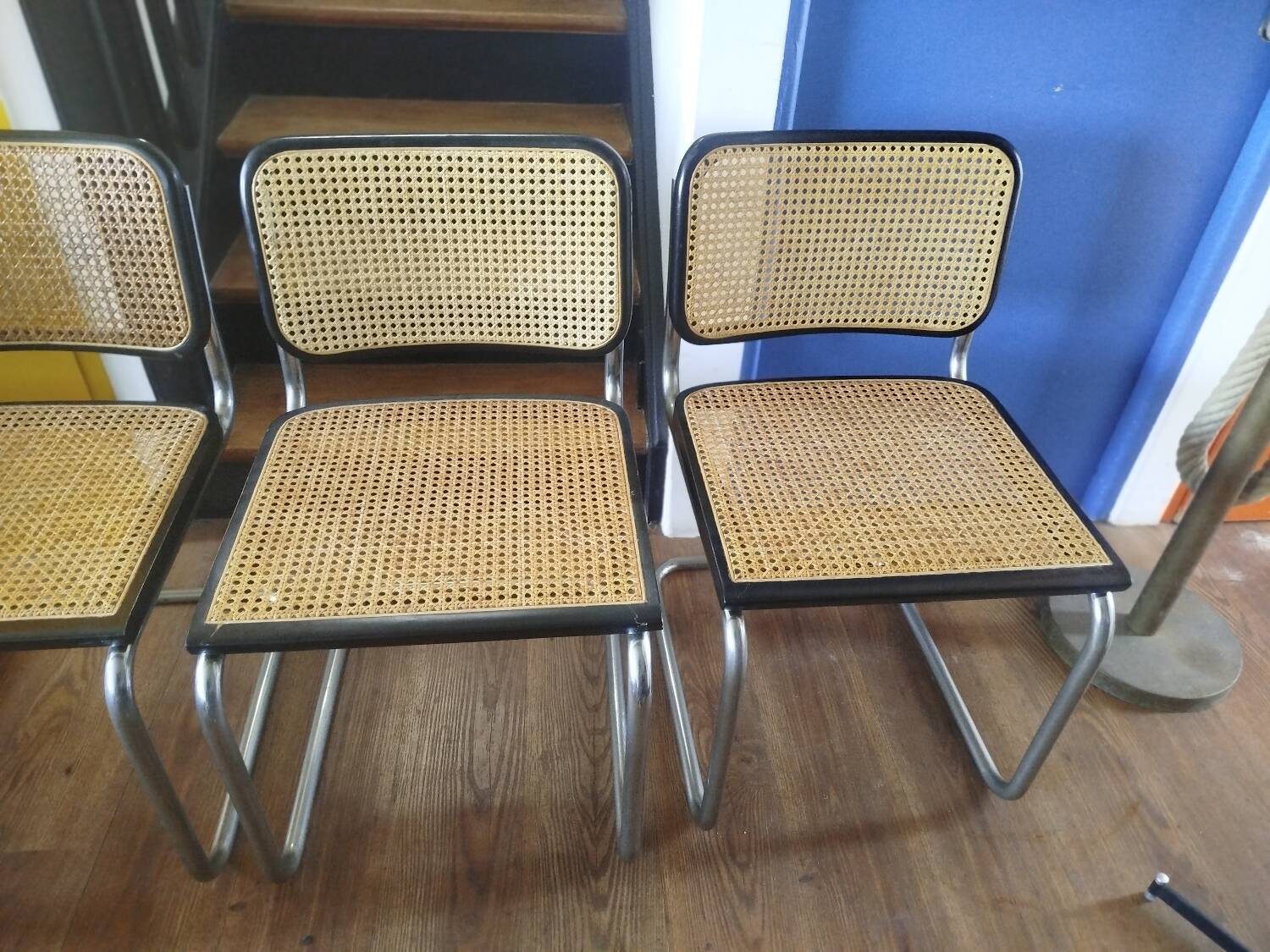 Ensemble de 4 chaises Marcel Breuer Made in Italy 04/94