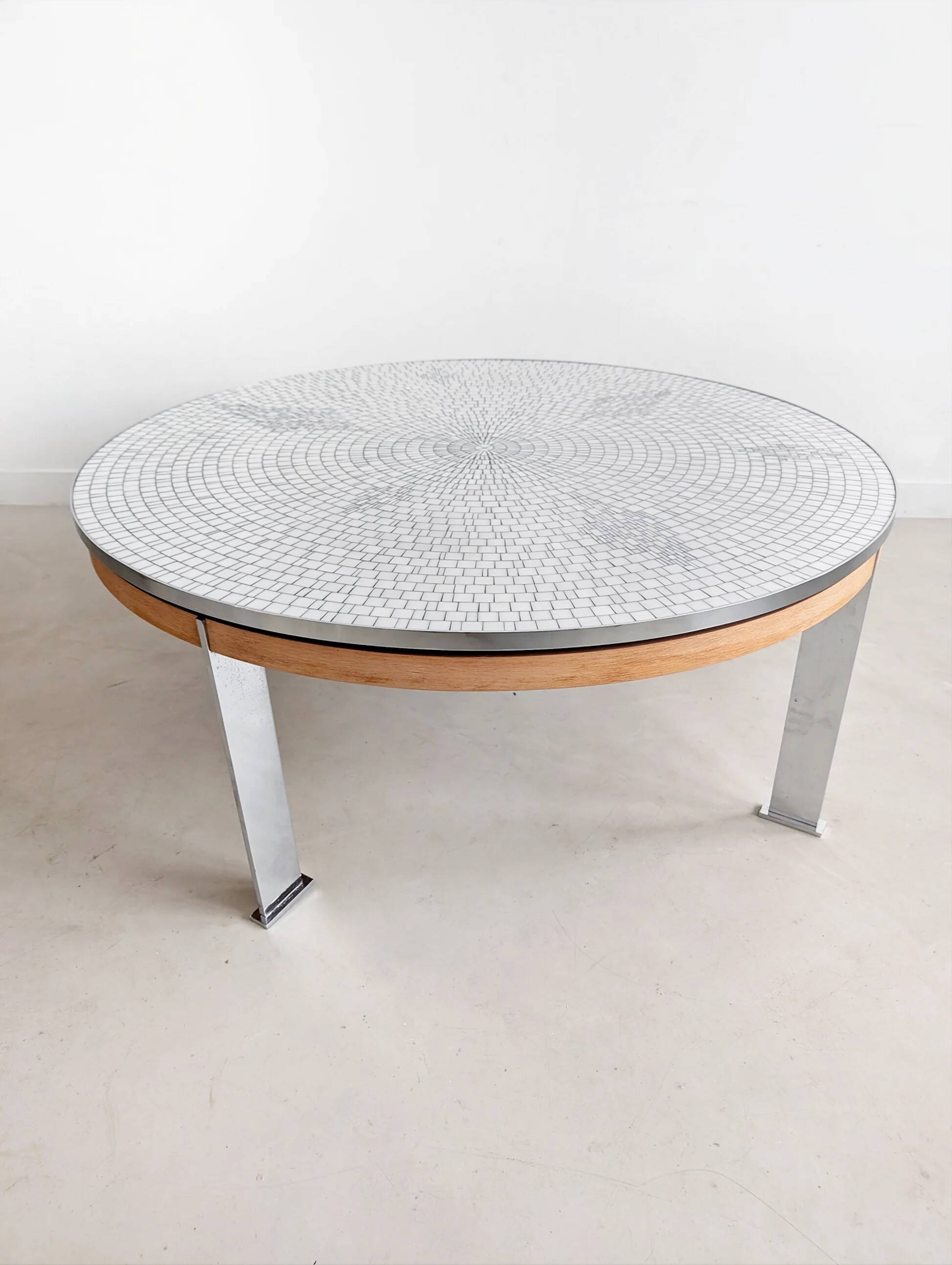 Mosaic coffee table by Berthold Müller Oerlinghausen 1960s
