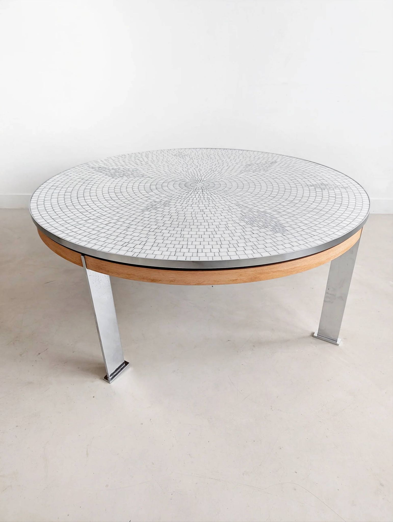 Table basse en mosaïque de Berthold Müller Oerlinghausen 1960