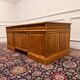 Large classic English desk with back panel