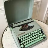 Machine à écrire vert menthe hermes baby made in switzerland