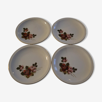 Set of 4 plates Sarreguemines /Richemond