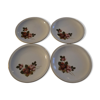Set of 4 plates Sarreguemines /Richemond
