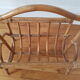 Vintage rattan magazine holder