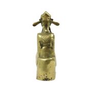 Vintage Brass Statue Kitchen God Zao Jun Buddha Statue