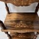 Napoleon III display stand in marquetry mahogany, 19th century.