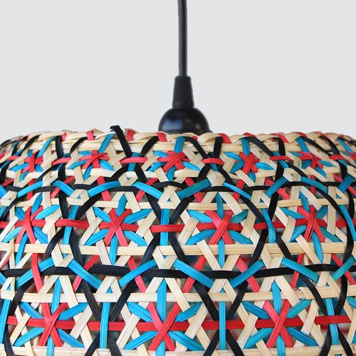 Globe bamboo lamp