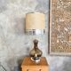 Grande lampe verre 1970