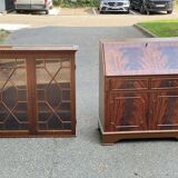 English mahogany display cabinet