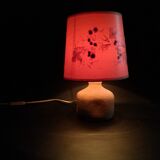 Sand-colored stone lamp