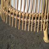 Rattan lamppost