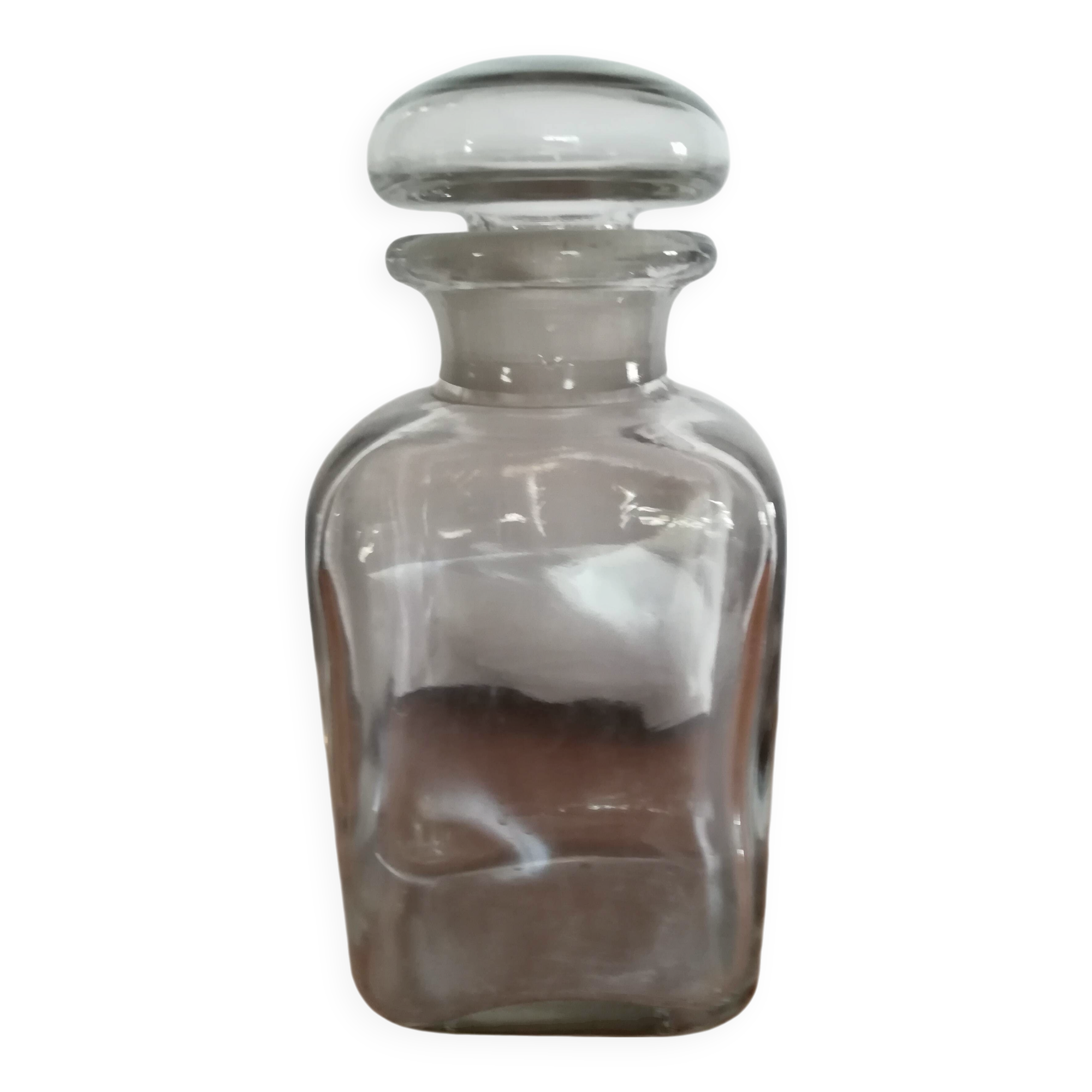 Bonbonnière grand flacon en verre Hermes Paris 30cm