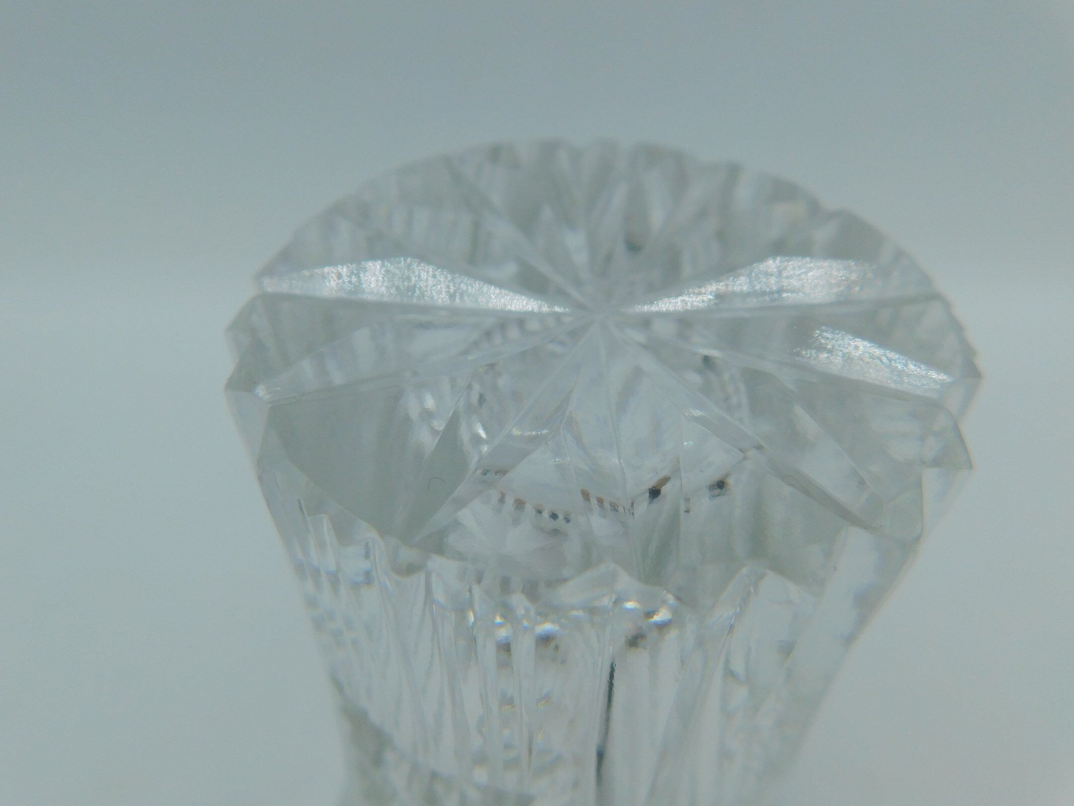 Vintage vase in cut crystal