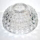 Baccarat moulded crystal salad signed diamants pierreries 23cm