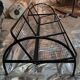 Black painted metal sofa bed, Industrial style