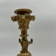 Pair of gilt bronze candlesticks by Cailleux - Barbedienne