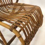 Van Rohe Noordwolde rattan chair, 1960
