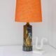 Sculptural table lamp in ceramic, designed by Bonnie Rehnqvist, Sweden, 1972