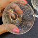6 Cracked Engraved Crystal Liqueur/Digestif Glasses