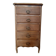 Semainier chiffonnier 5 tiroirs en bois massif style rustique chic
