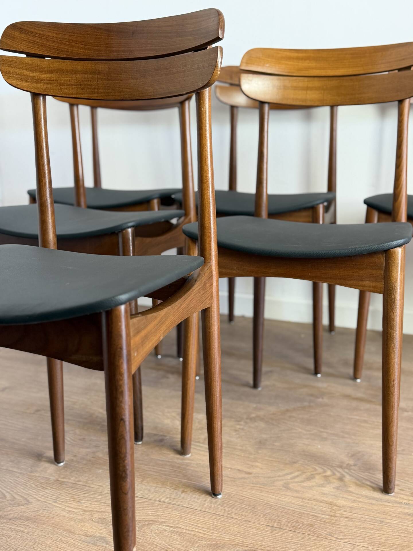 Set of 4 Scandinavian teak chairs – 1960s
