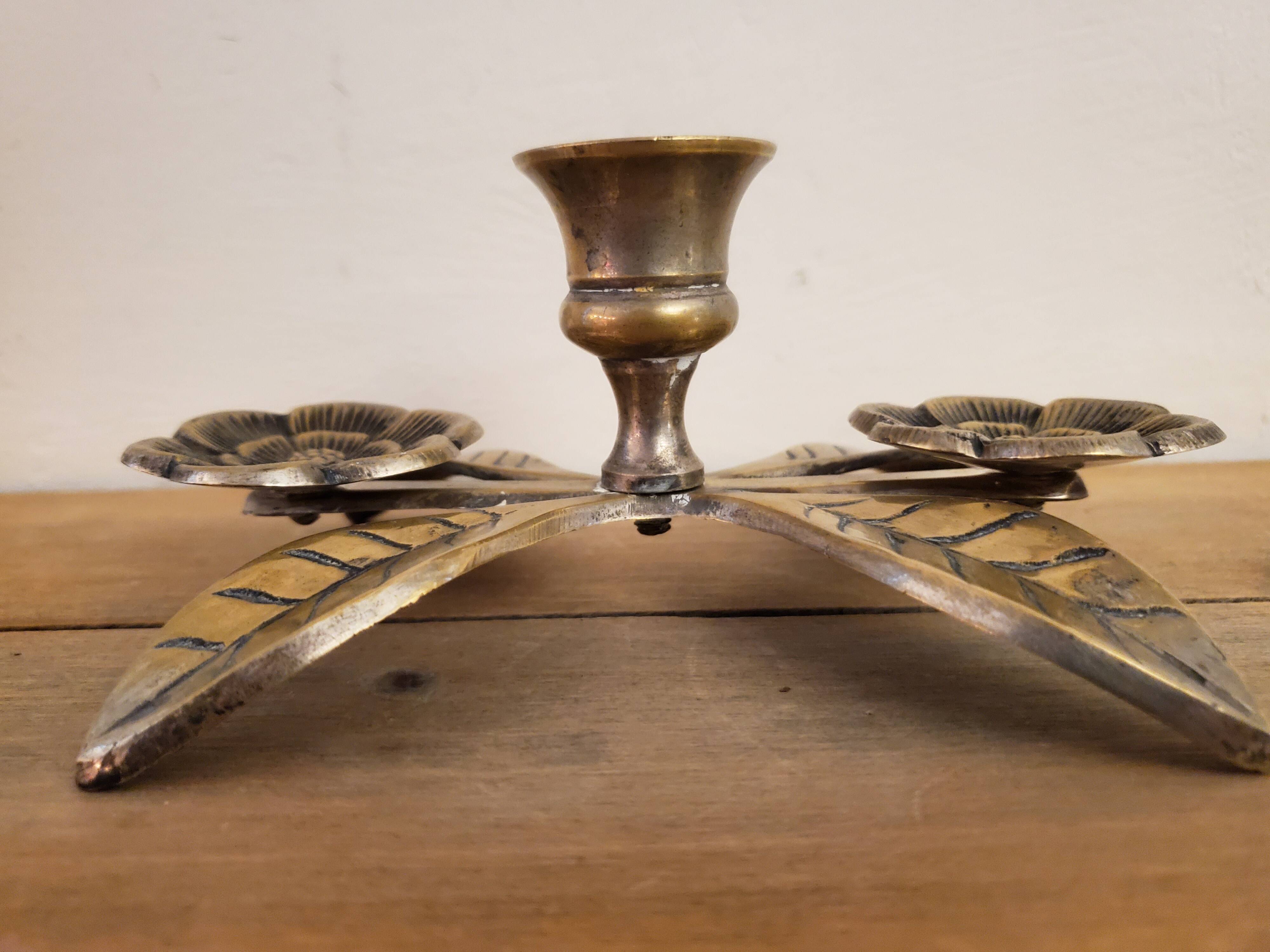 Brass candle holder