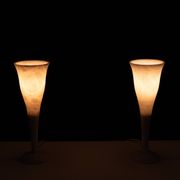 pair Alabaster Table lamps by A Pegasam Spain 1970s