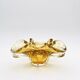Murano bowl Archimede Seguso Bullicante Sommerso Yellow Gold