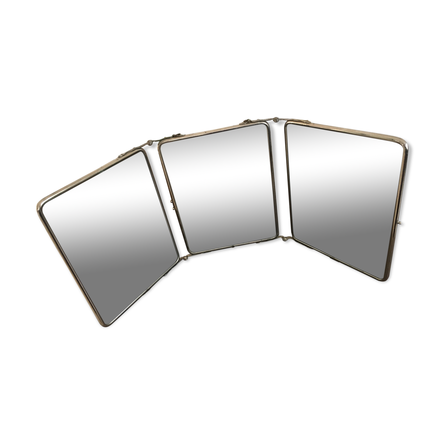 Barber vintage triptych mirror 24x60cm