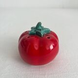 Vintage tomato salt or pepper shaker in slip