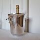 Elegant 1960s Art Deco silver-plated champagne bucket